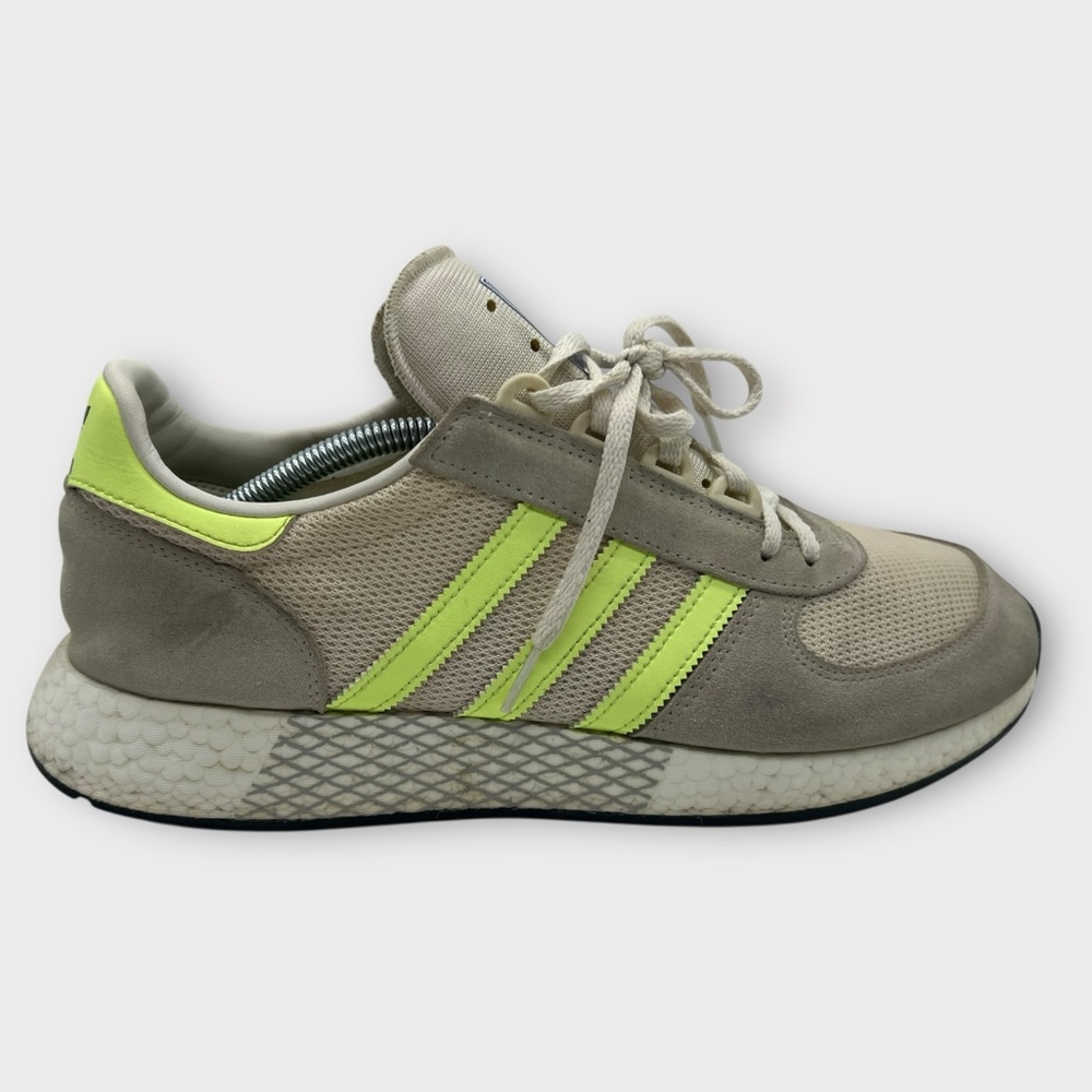 Adidas Originals Marathon Tech Clear Brown Hi Res Yellow Mens Size 12.5 Boost‎
